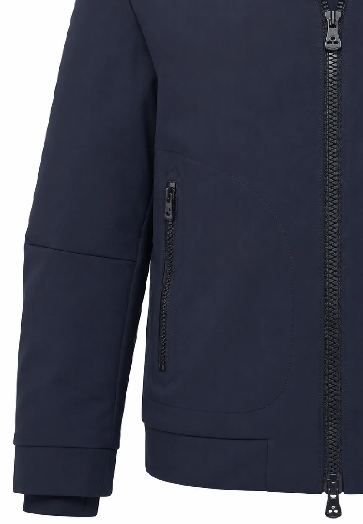 Peuterey GIUBBOTTO BLU SOFT SHELL CON CAPPUCCIO Bambini e ragazzi LOGE SRTR GRS 04 KID.BLU_