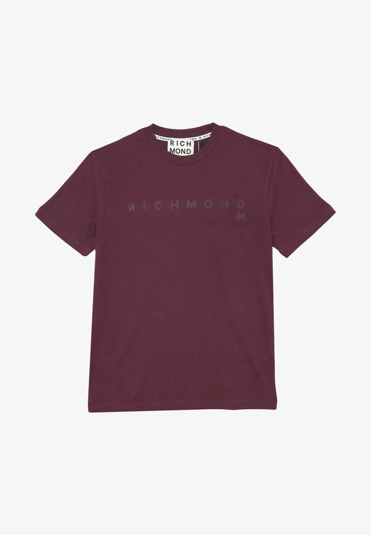 John Richmond TSHIRT NERA UOMO IN JERSEY Uomo UMA25046TS.BORDO_