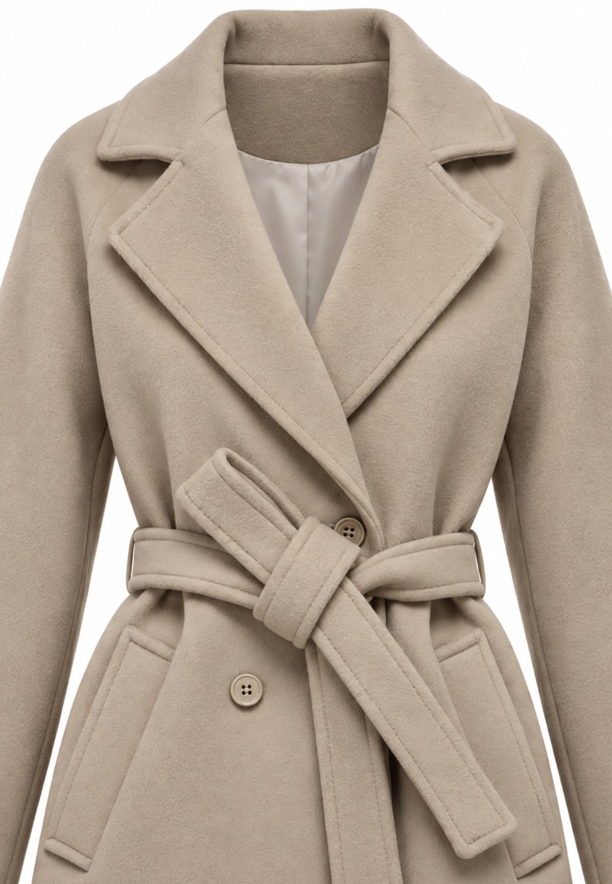 Kocca cappotto beige modello trench con cintura Bambine e ragazze siricio.beige_