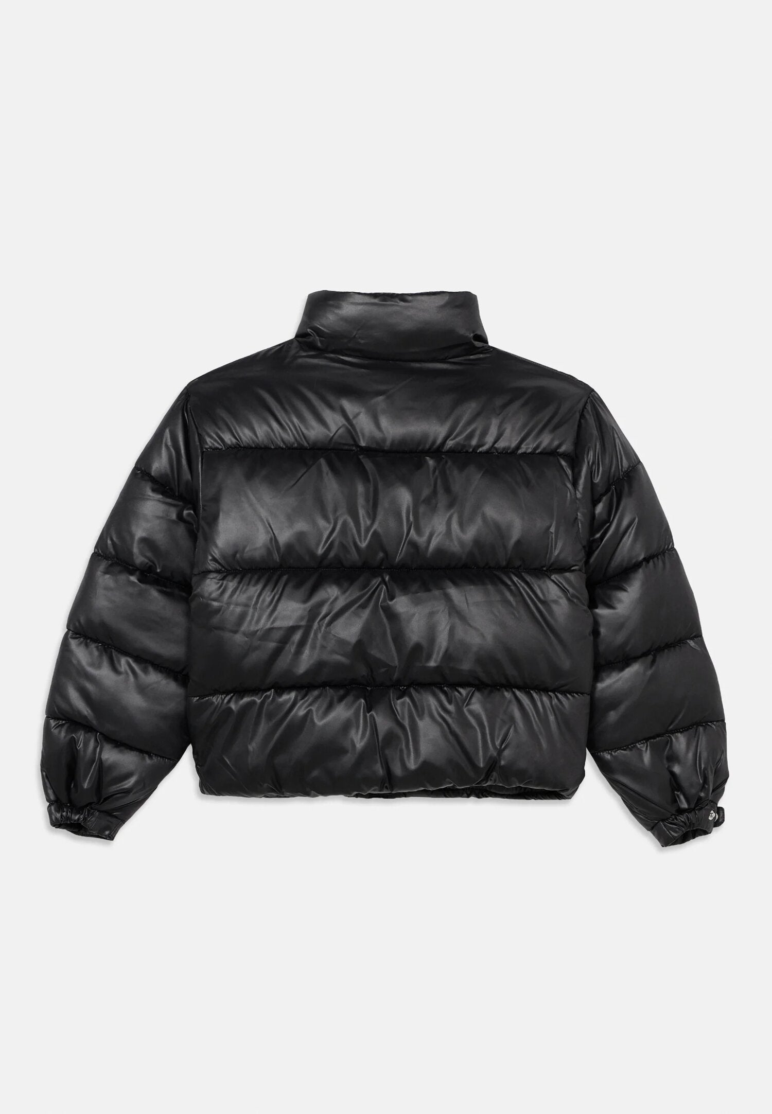 Calvin Klein Giubotto Nero Lucido Con Logo Bambina LVCKTJM01GBEH_
