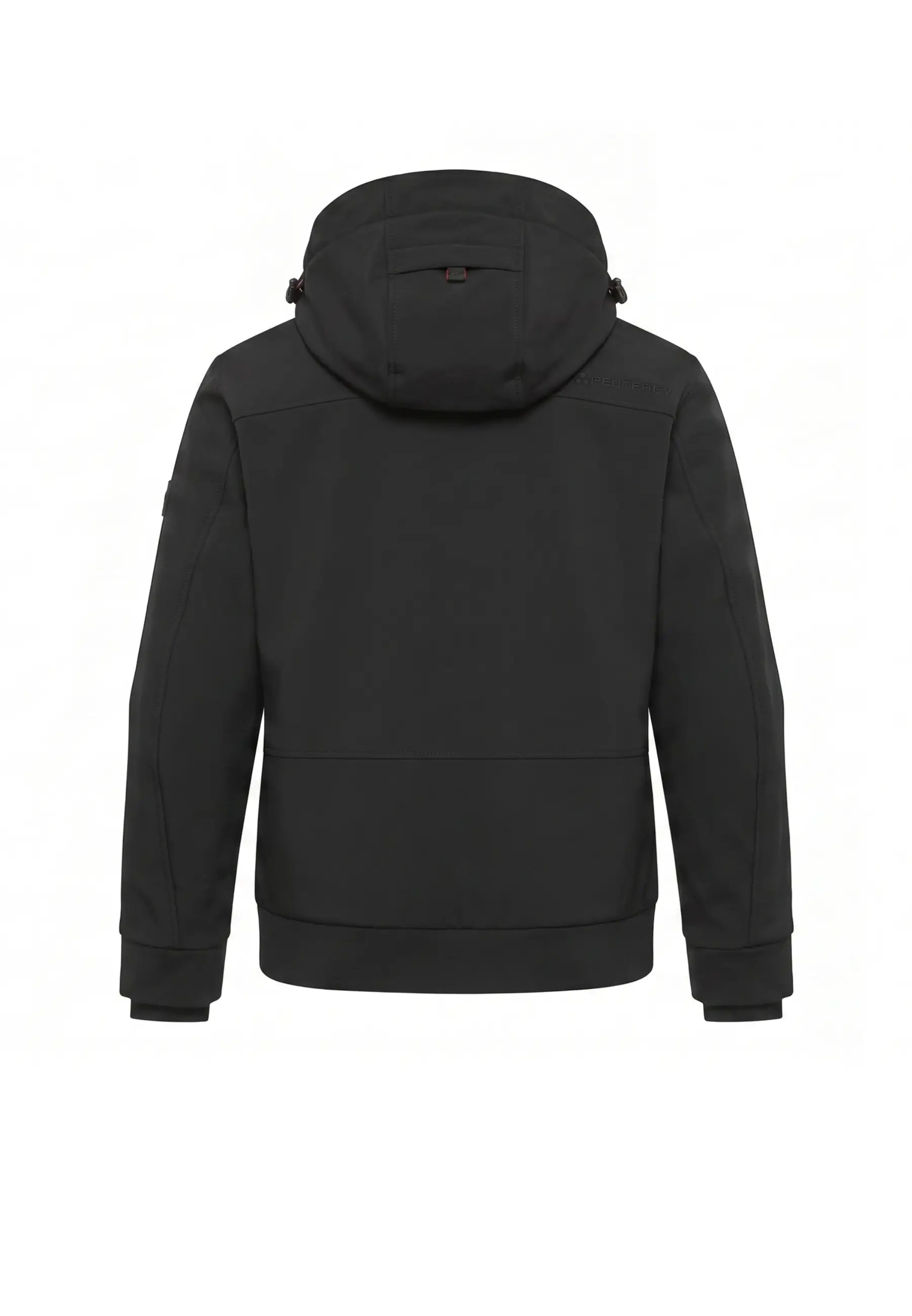 Peuterey GIUBBOTTO NERO SOFT SHELL CON CAPPUCCIO Bambini e ragazzi LOGE SRTR GRS 04 KID.NE_