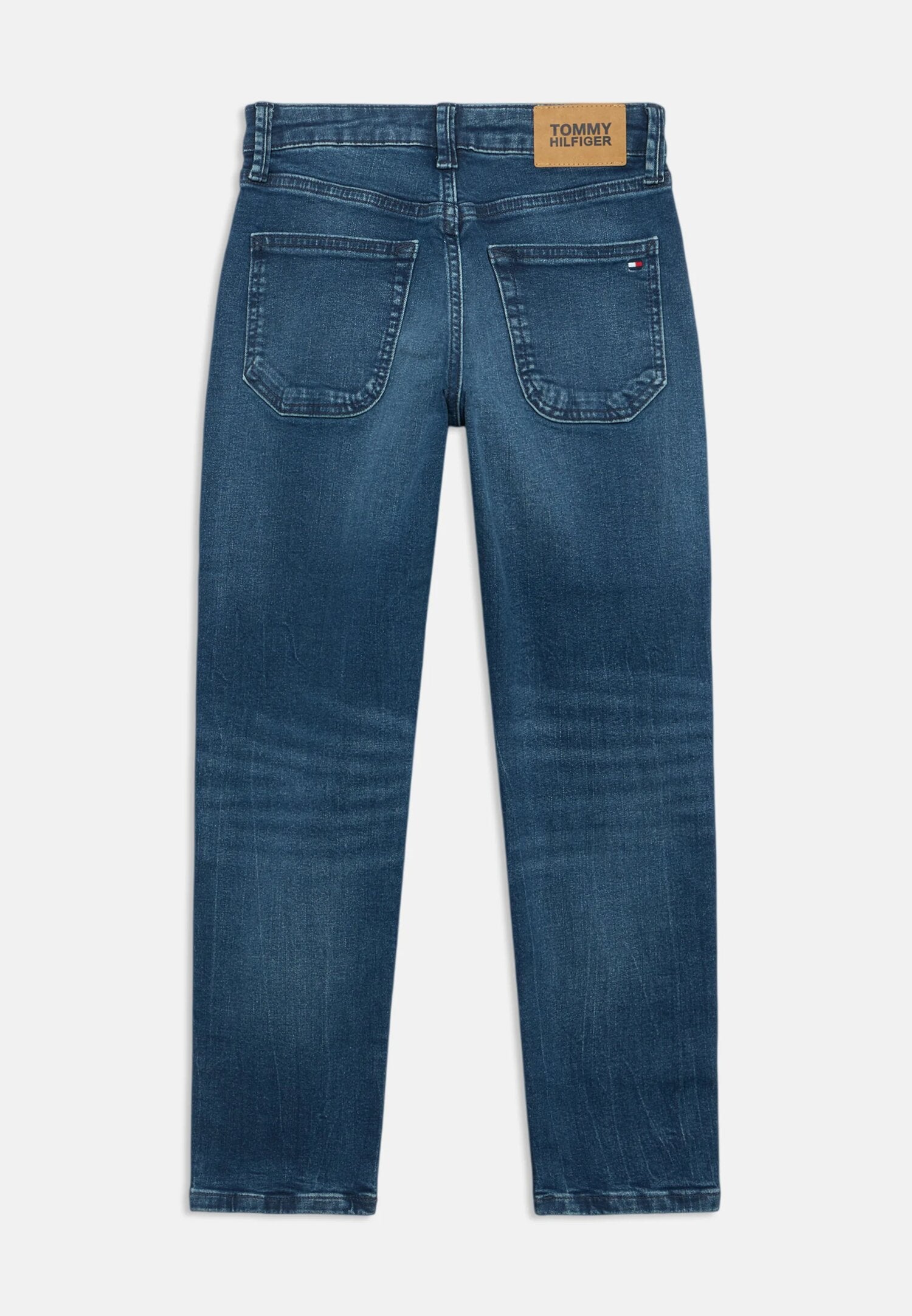 Tommy Hilfiger Jeans Blu Bambino In Denim Vita Regolabile Quotidiano PE26