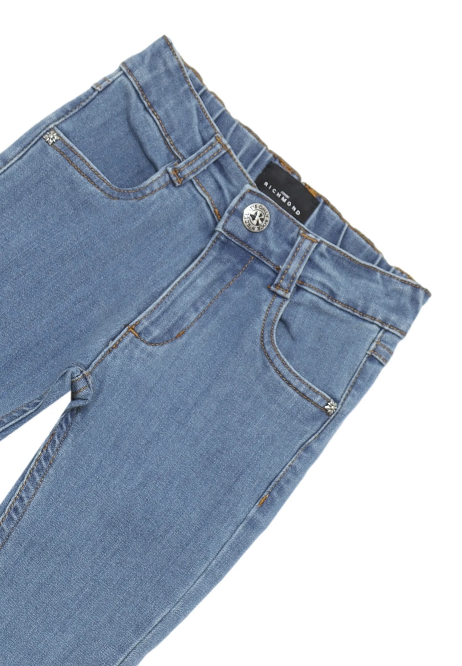 John Richmond Jeans Chiaro Neonato Scritta Dietro In Cotone Vita Regolabile