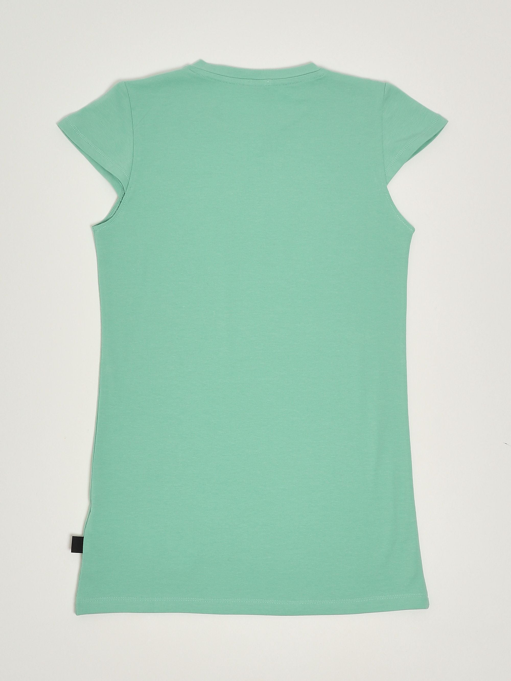 GCDS Abito bambina in cotone stretch dettaglio logo