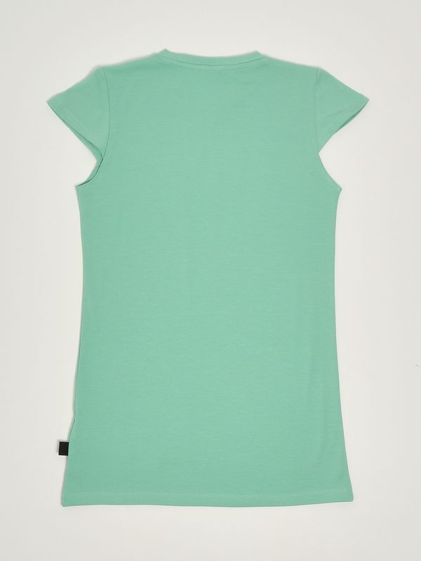 GCDS Abito bambina in cotone stretch dettaglio logo