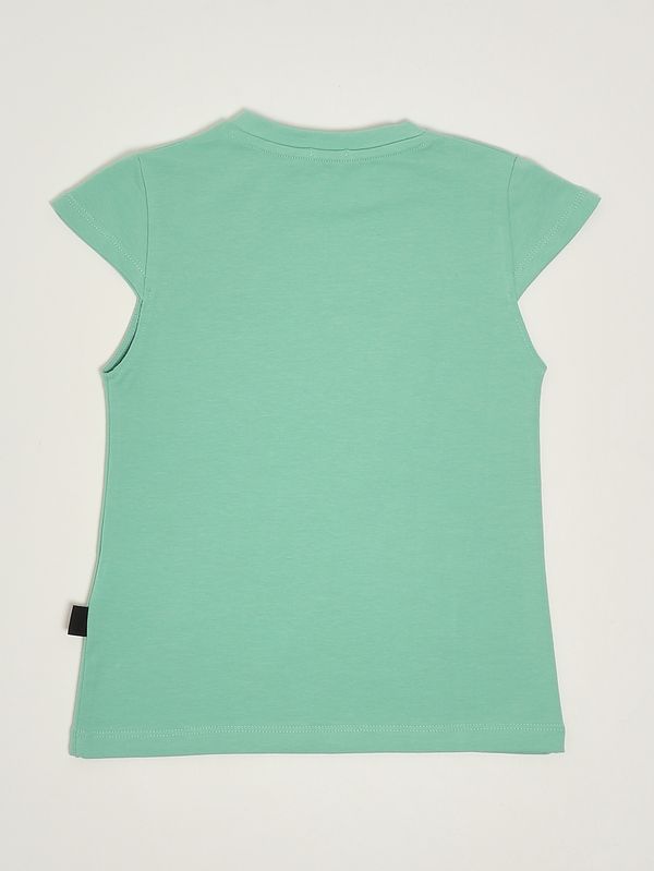 GCDS Abito bambina in cotone stretch dettaglio logo