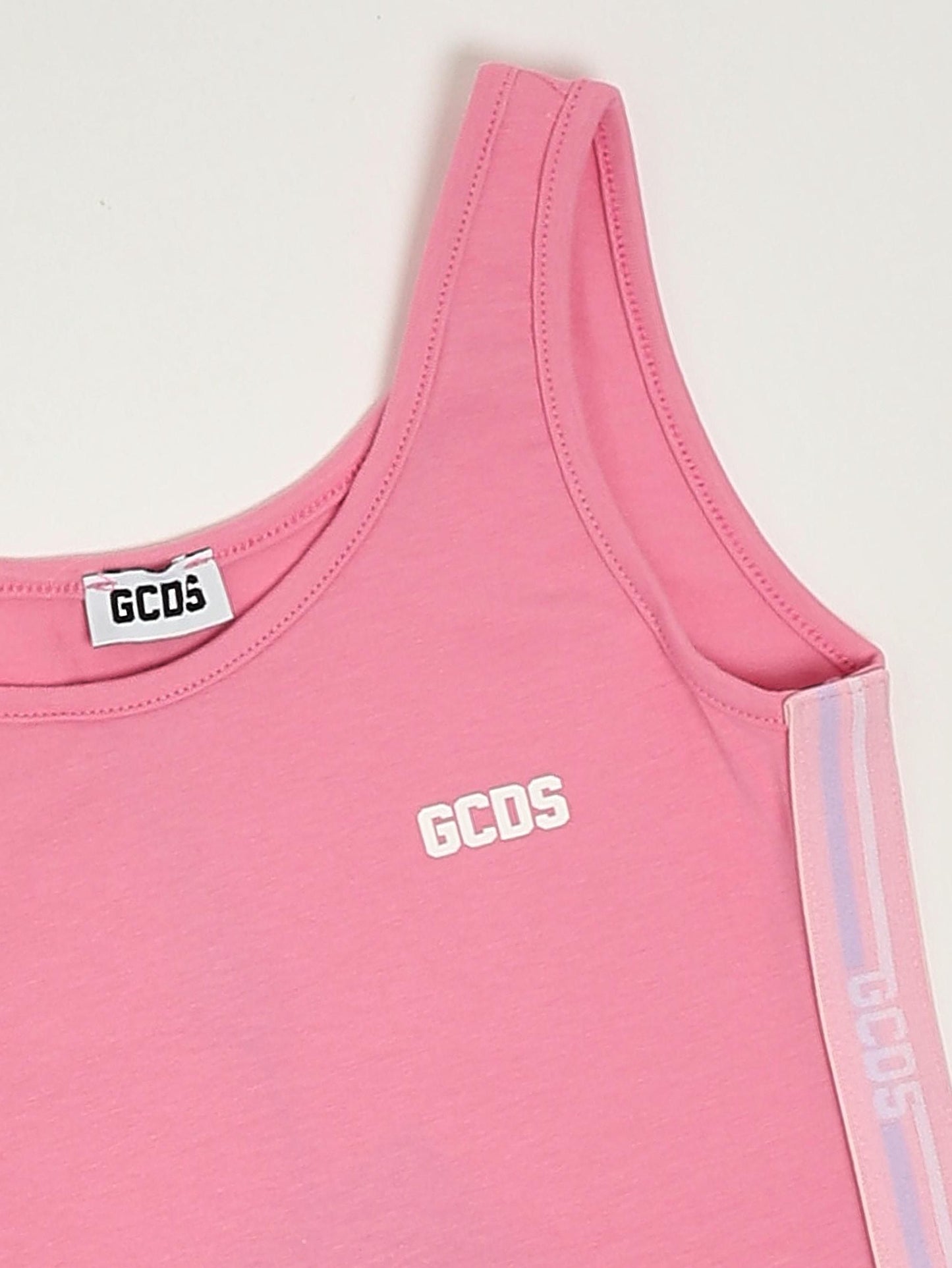 GCDS Abito bambina in cotone stretch