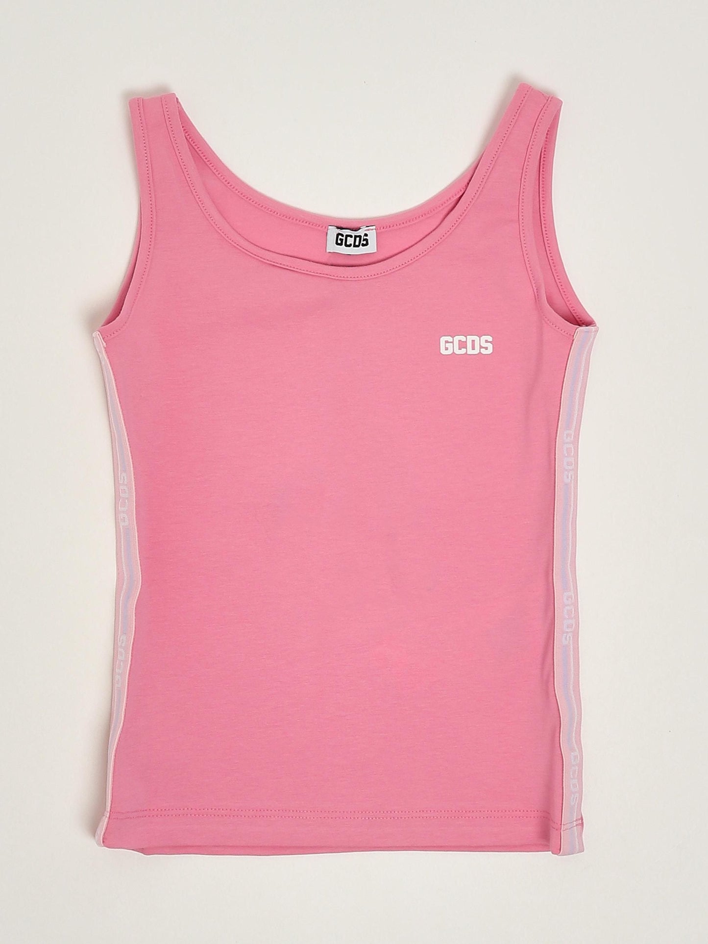 GCDS Abito bambina in cotone stretch