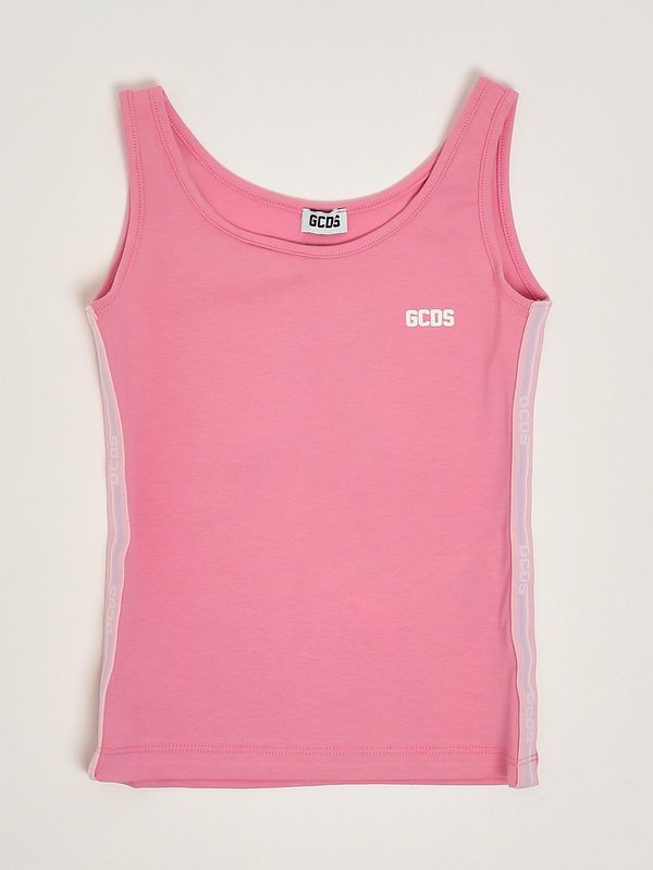 GCDS Abito bambina in cotone stretch