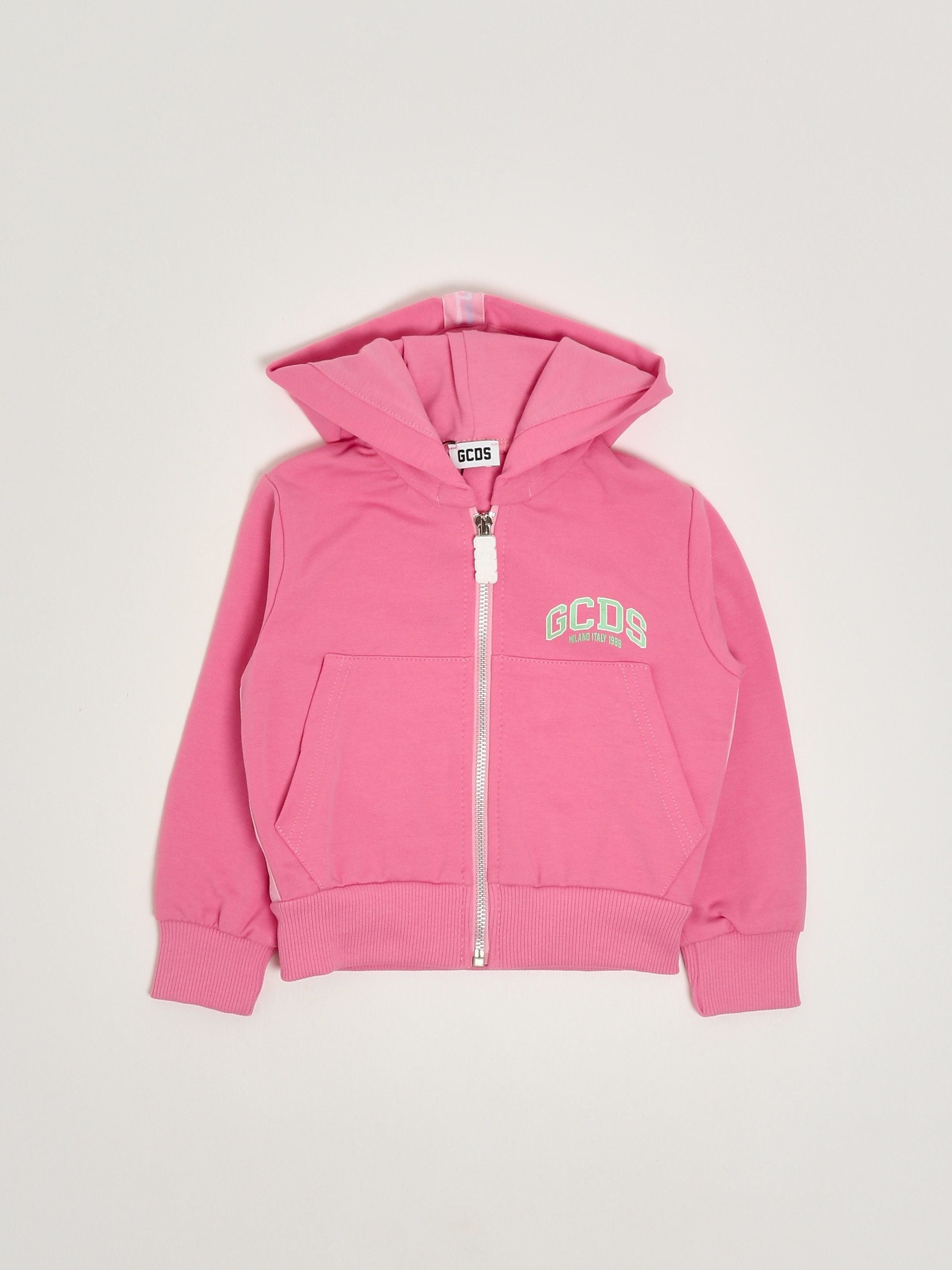 Felpa bambina in cotone stretch c1gkqe542f335 Rosa