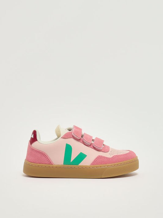 Veja Sneakers bambina V-90 in pelle chromefree