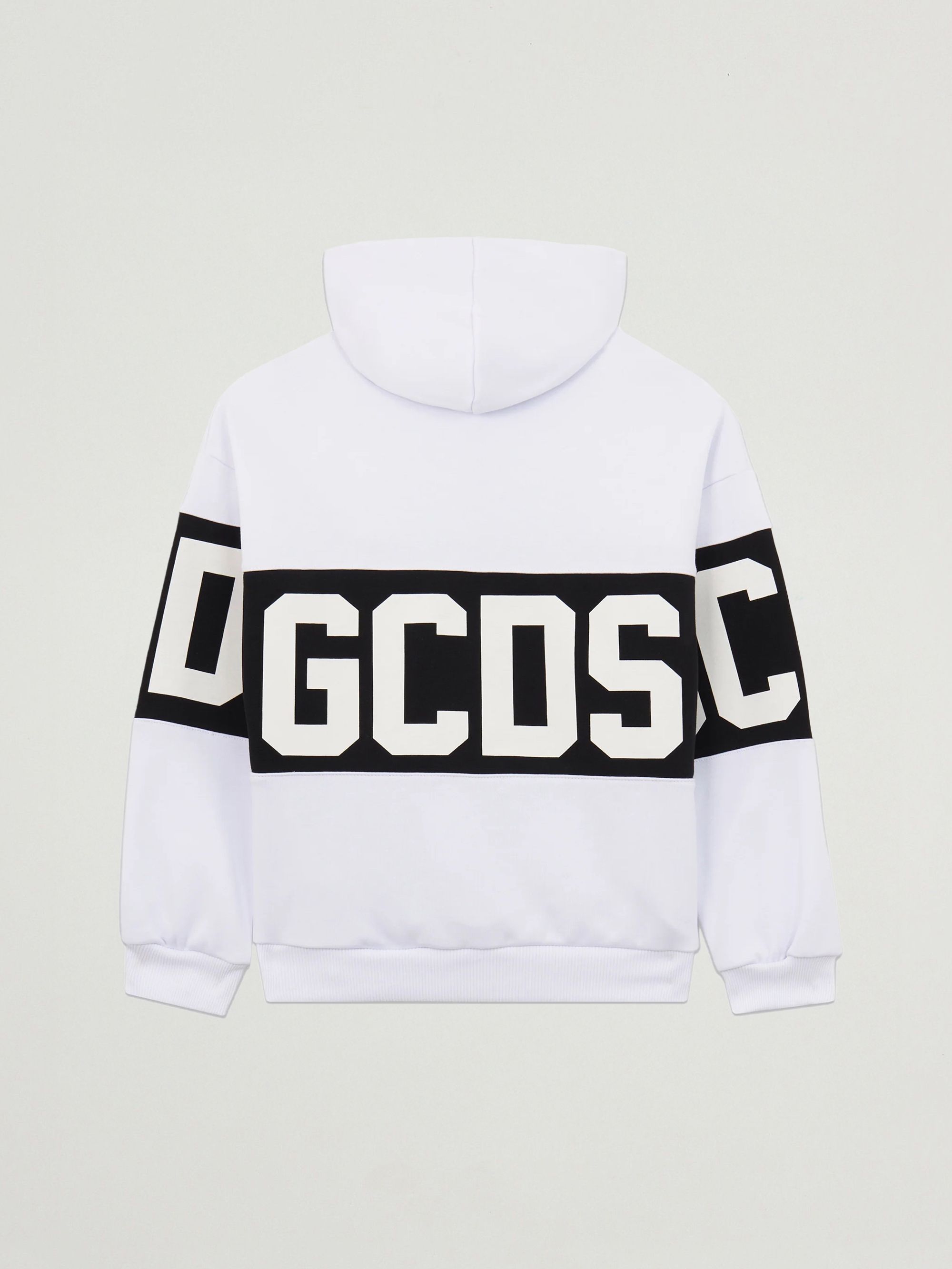 GCDS Felpa bambino in misto cotone dettaglio logo