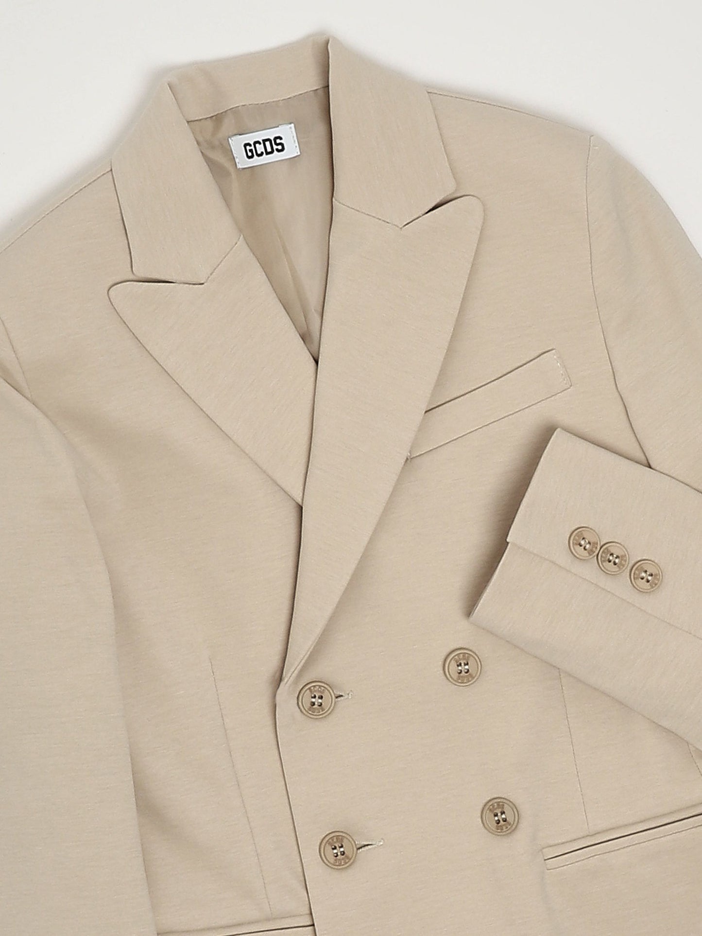 GCDS Blazer bambino in cotone e nylon stretch