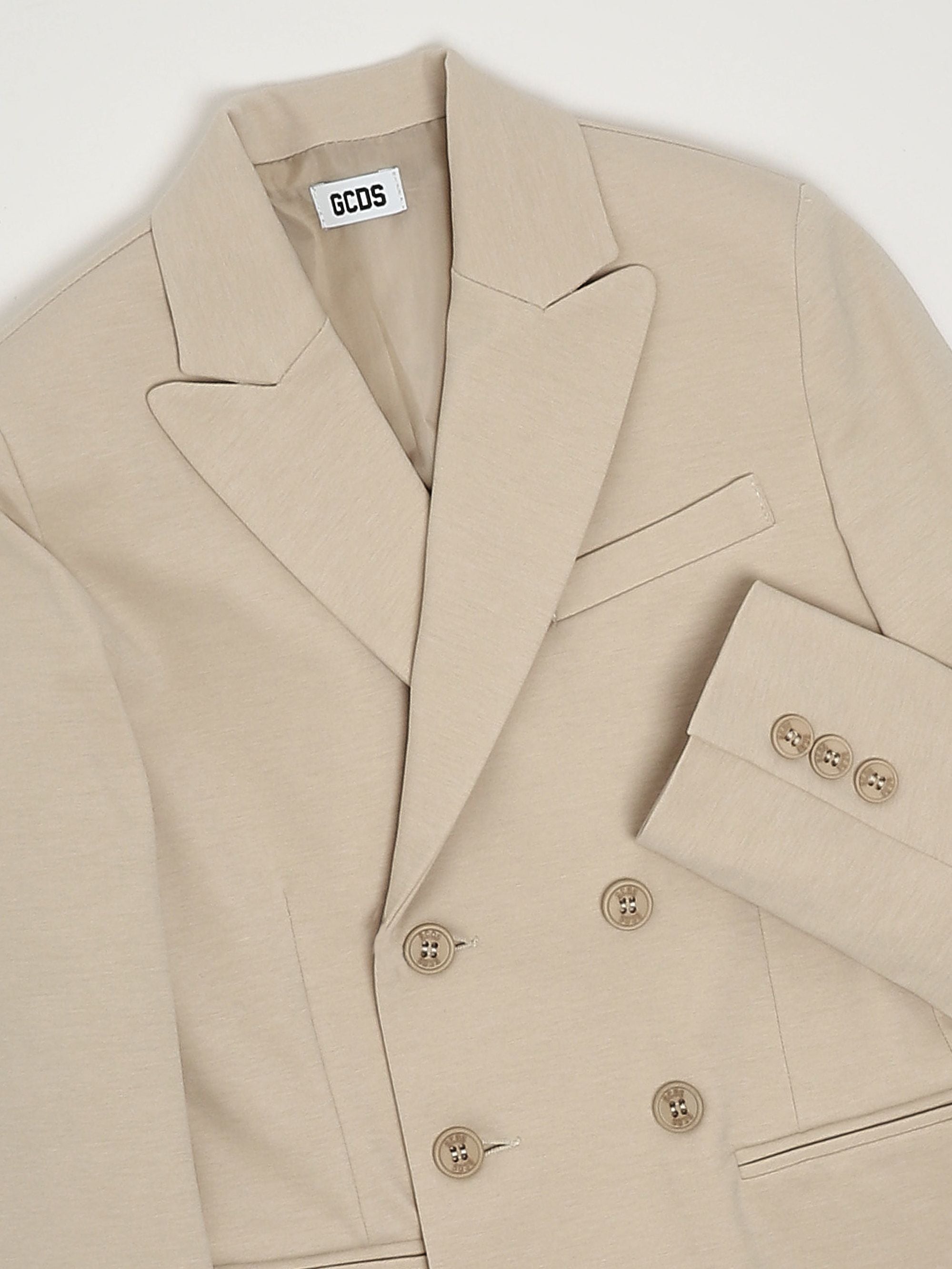 GCDS Blazer bambino in cotone e nylon stretch