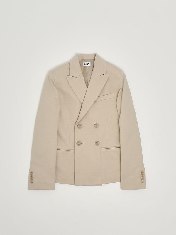 GCDS Blazer bambino in cotone e nylon stretch