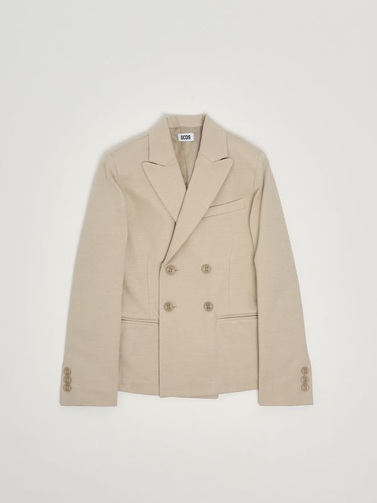 GCDS Blazer bambino in cotone e nylon stretch