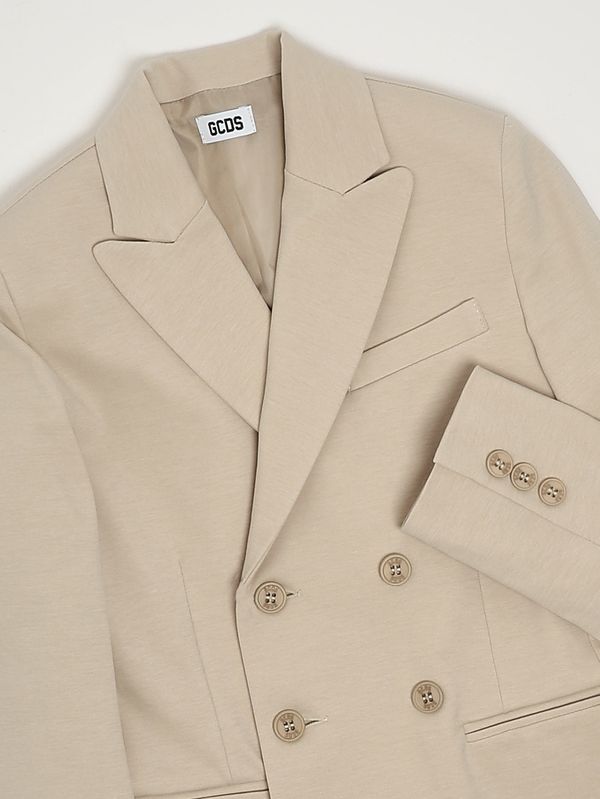 GCDS Blazer bambino in cotone e nylon stretch