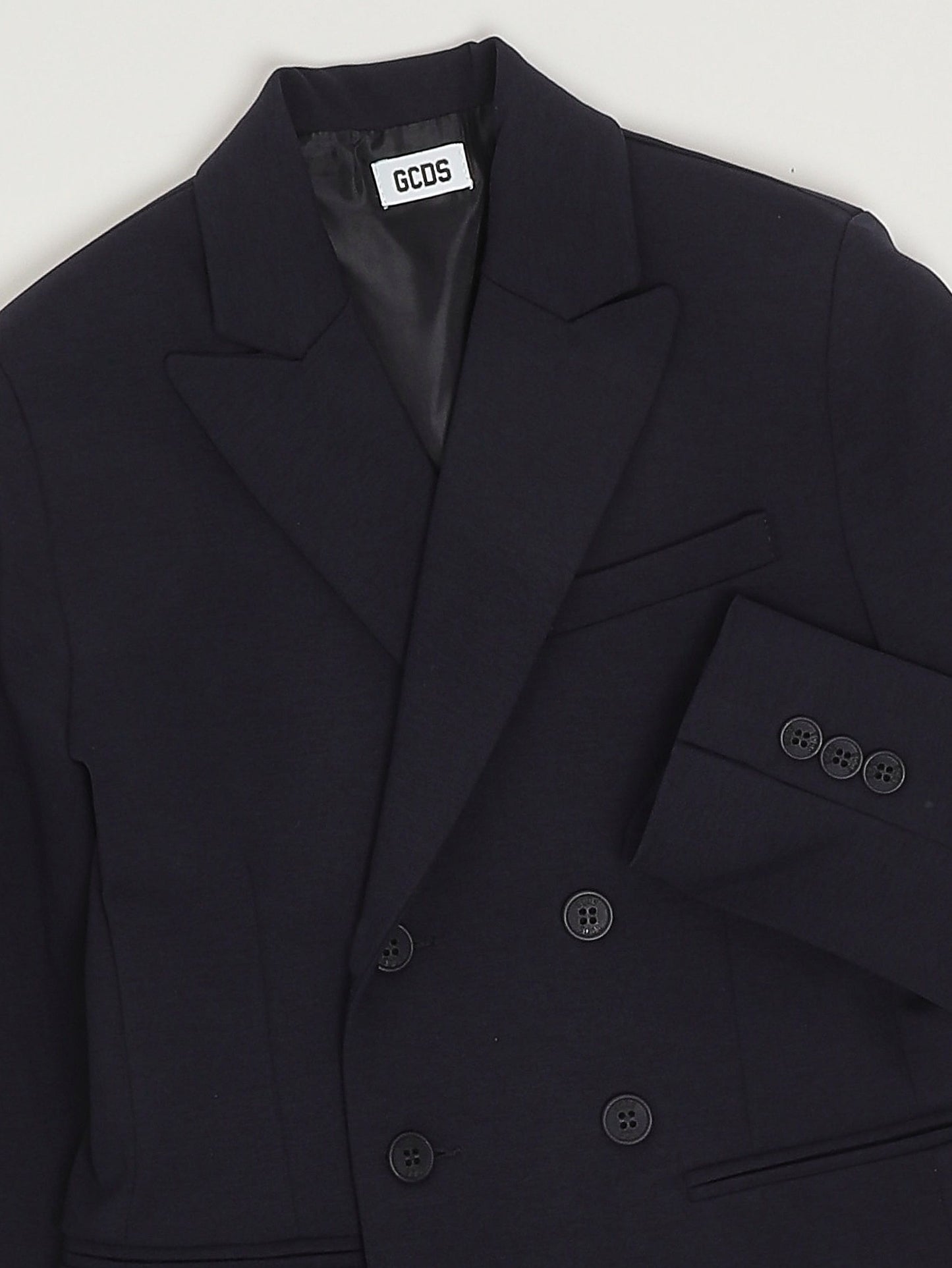 GCDS Blazer bambino in cotone e nylon stretch