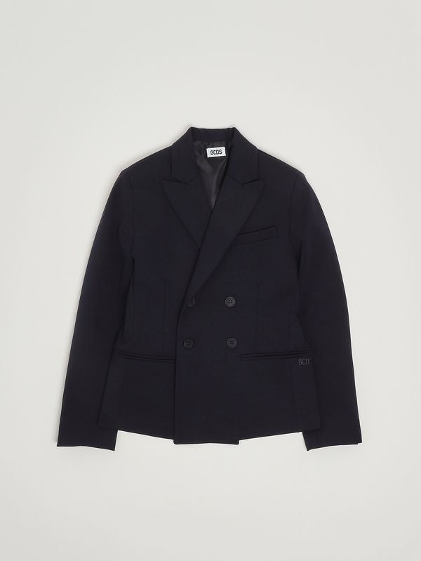 GCDS Blazer bambino in cotone e nylon stretch