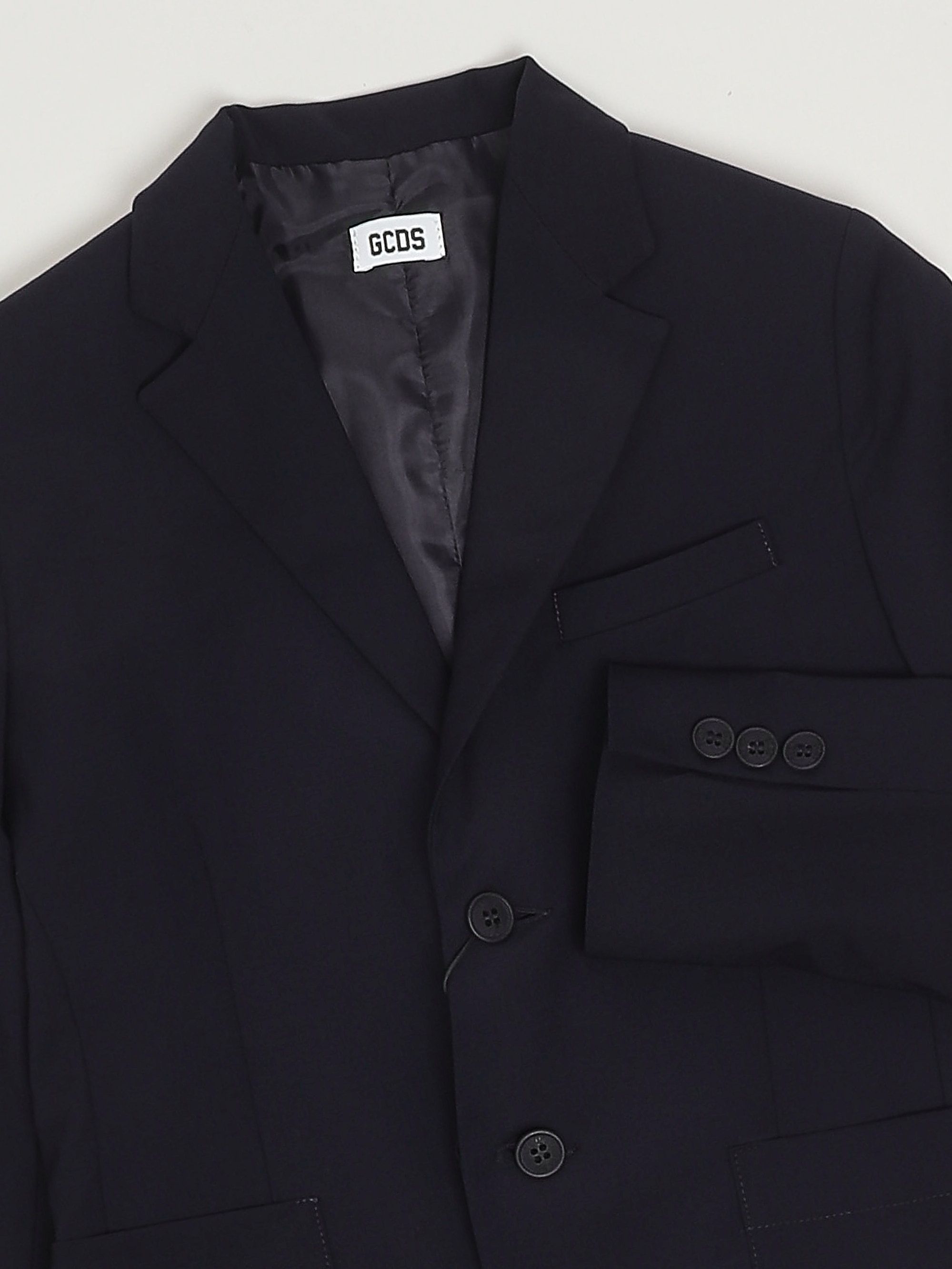 GCDS Blazer bambino in misto viscosa stretch