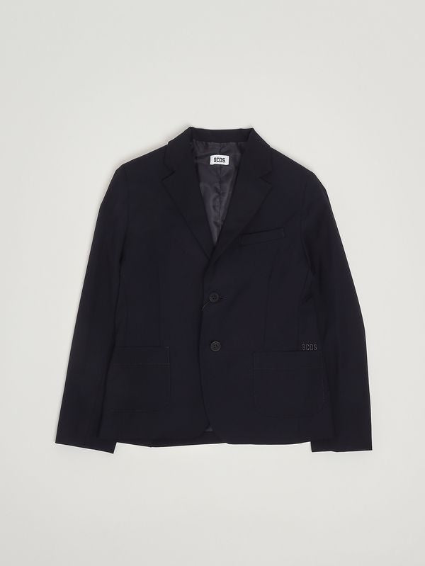GCDS Blazer bambino in misto viscosa stretch