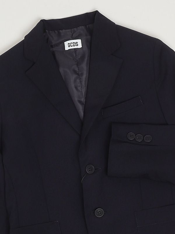 GCDS Blazer bambino in misto viscosa stretch
