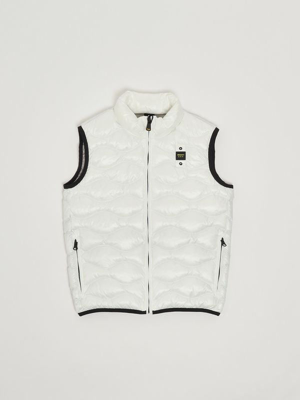 Blauer Gilet bambino Danny in nylon