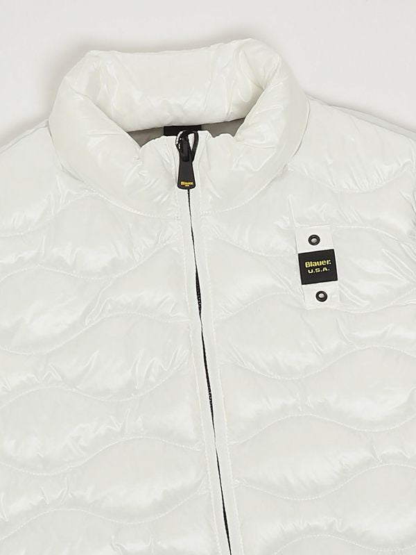 Blauer Gilet bambino Danny in nylon