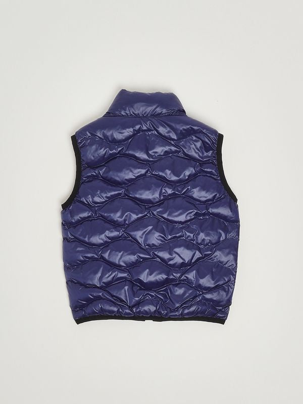 Blauer Gilet bambino Danny in nylon