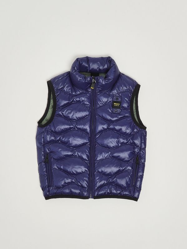 Blauer Gilet bambino Danny in nylon