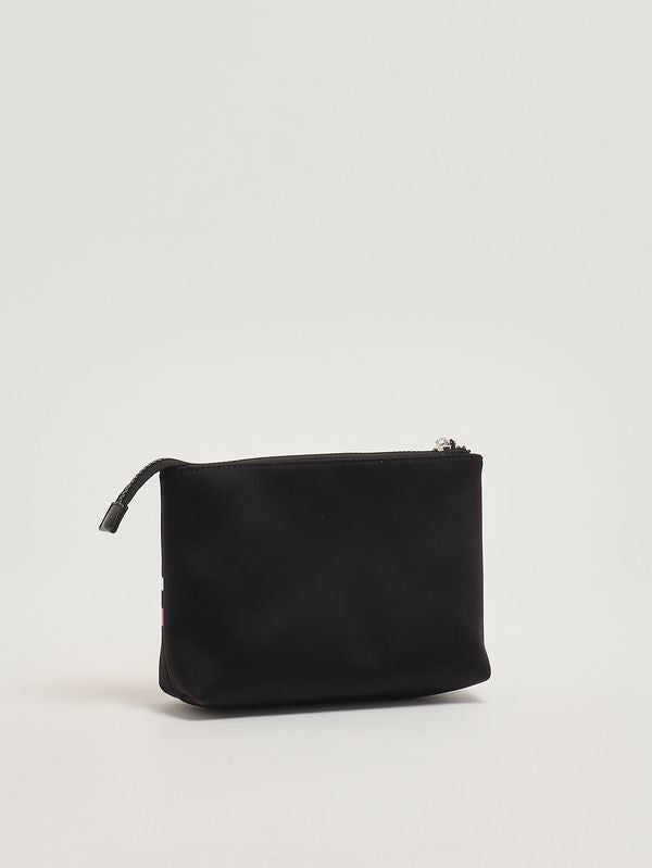 GCDS Pochette in nylon e simil pelle dettaglio logo
