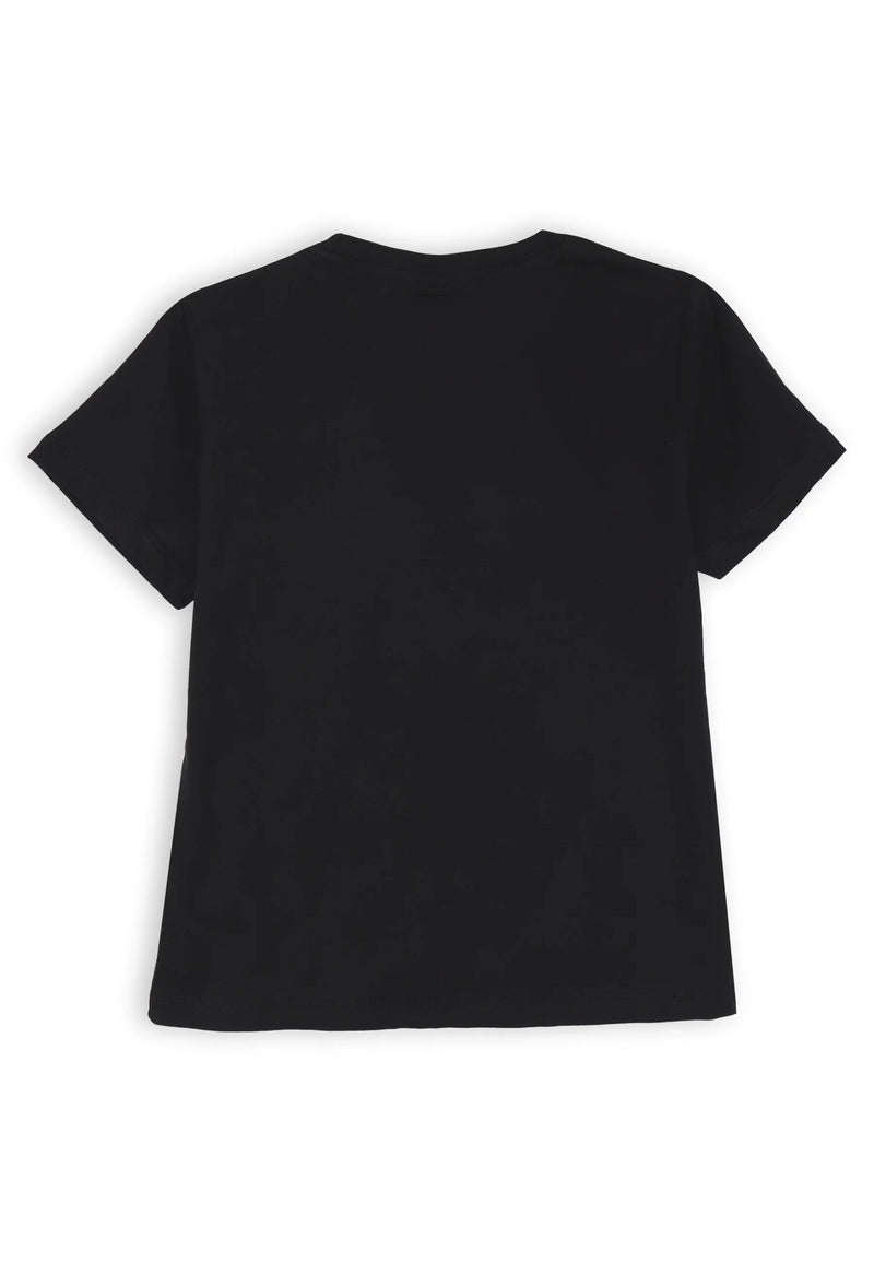 Completo Pyrex bambina nero - T-shirt & short primavera 25 - NERO | CammarataMode