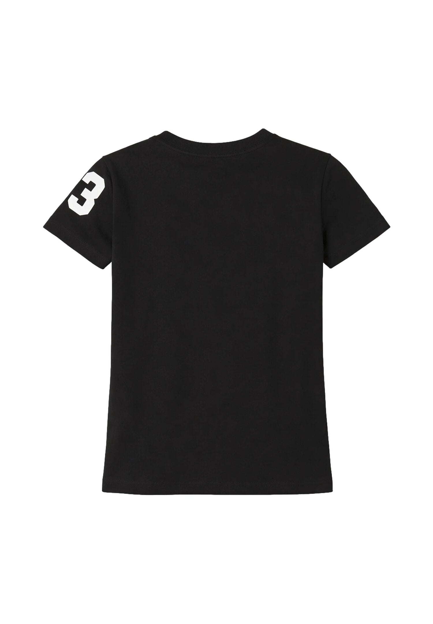 La Martina Completo Nero Con Logo Centrale Bianco Bambino MAB0036_