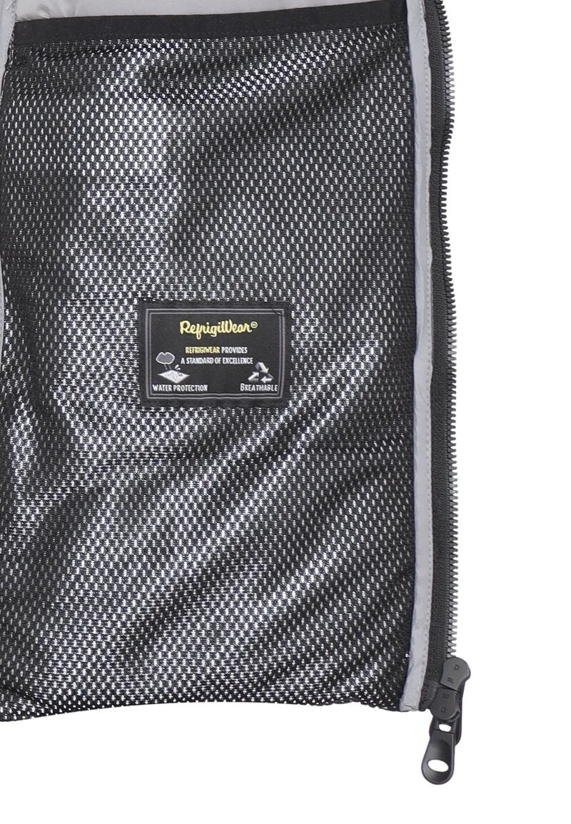 Refrigiwear Giubbotto Nero Bambino In Nylon Con Cappuccio Invernale AI25