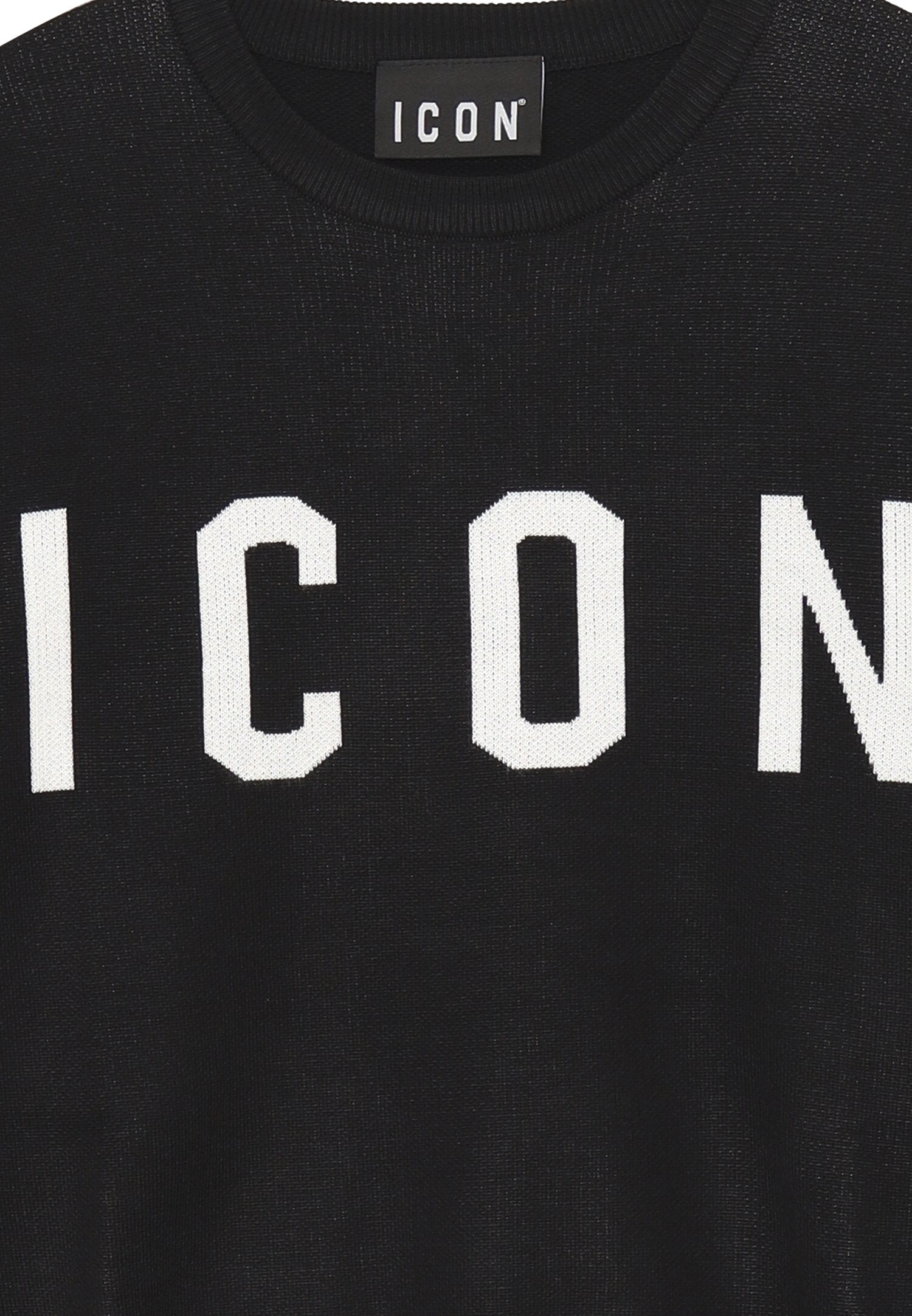 Icon Maglia Nero Bambino In Poliestere Girocollo Sportivo AI25