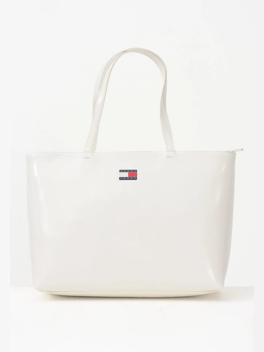 Tommy Jeans borsa bianca donna mini logo | Misure: 26.5 x 33 x 13 cm