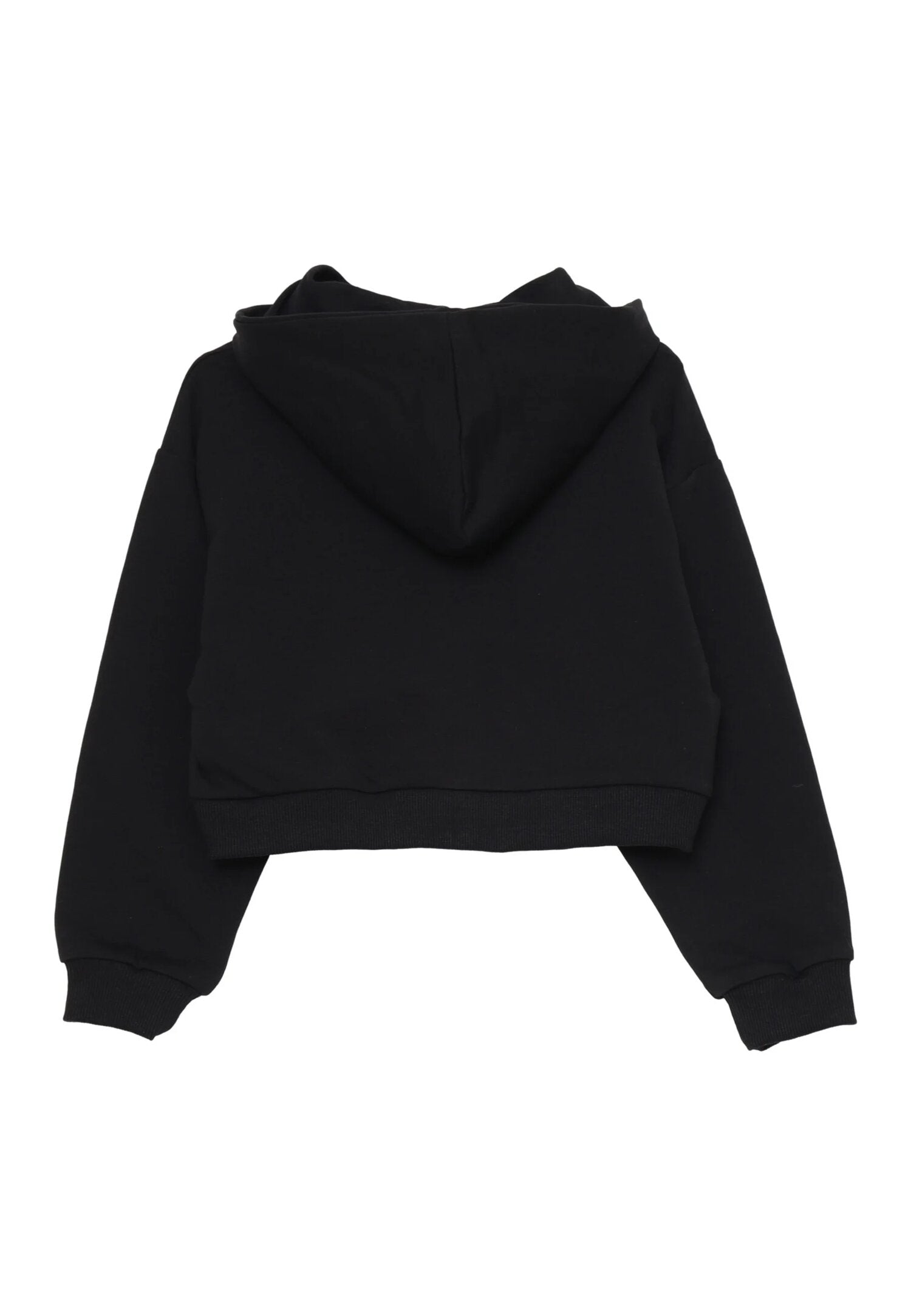 Dimensione Danza Tuta Nera Bambina Zip In Cotone Con Cappuccio Sportivo AI25