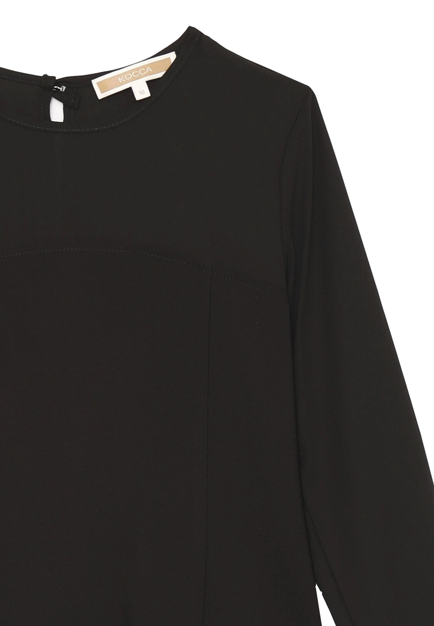 Kocca vestito bambina e ragazza nero elegante con pieghe