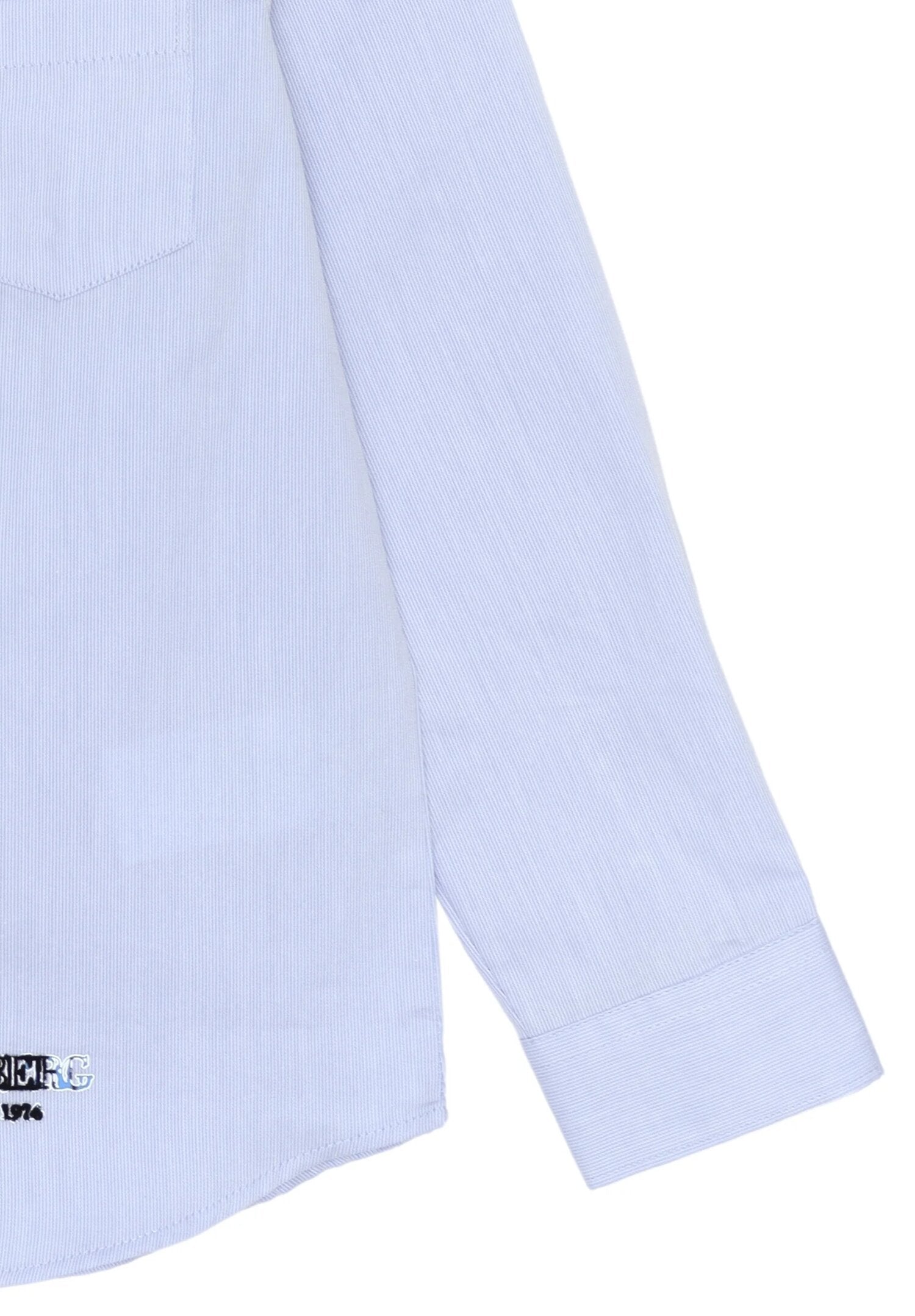 Iceberg Camicia Celeste Bambino In Cotone Maniche Lunghe Stile Elegante AI25