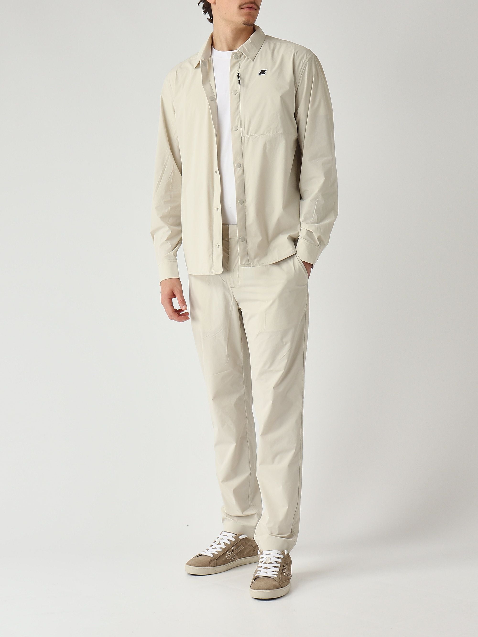 K-Way Camicia uomo Recher in tessuto tecnico stretch
