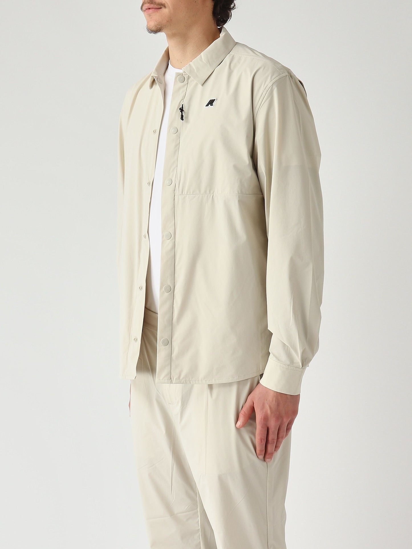 K-Way Camicia uomo Recher in tessuto tecnico stretch