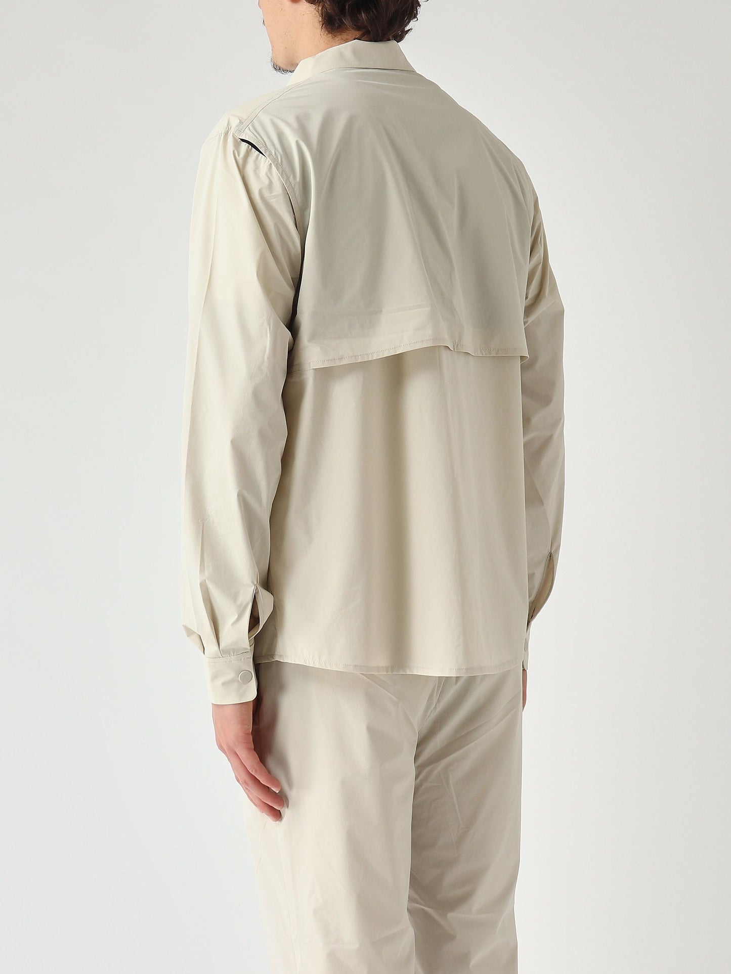 K-Way Camicia uomo Recher in tessuto tecnico stretch