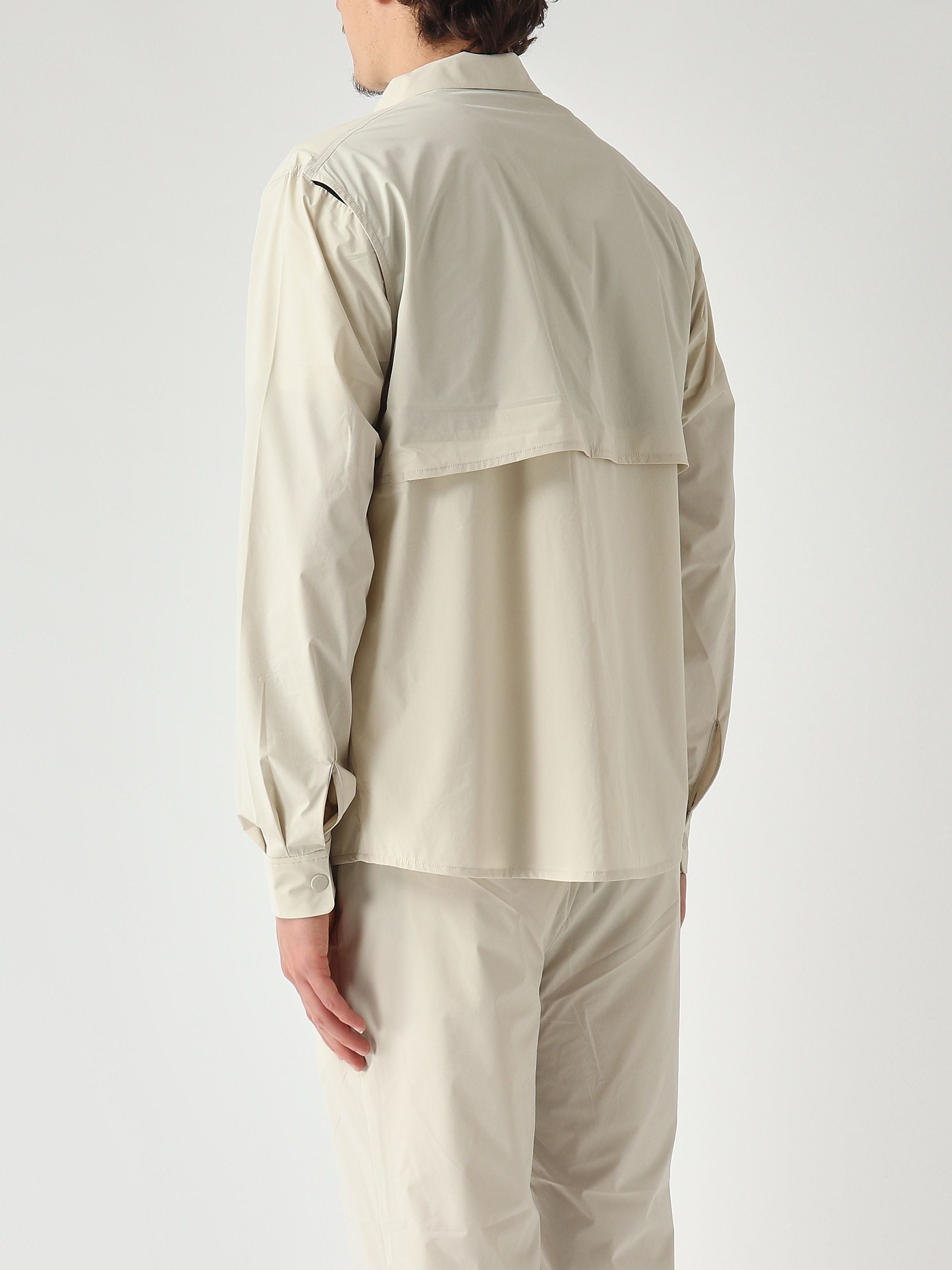 K-Way Camicia uomo Recher in tessuto tecnico stretch