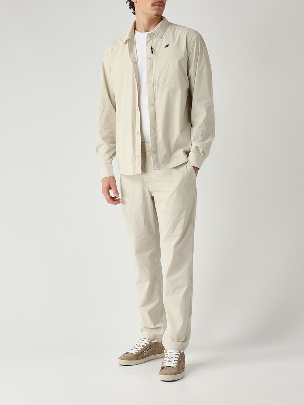 K-Way Camicia uomo Recher in tessuto tecnico stretch