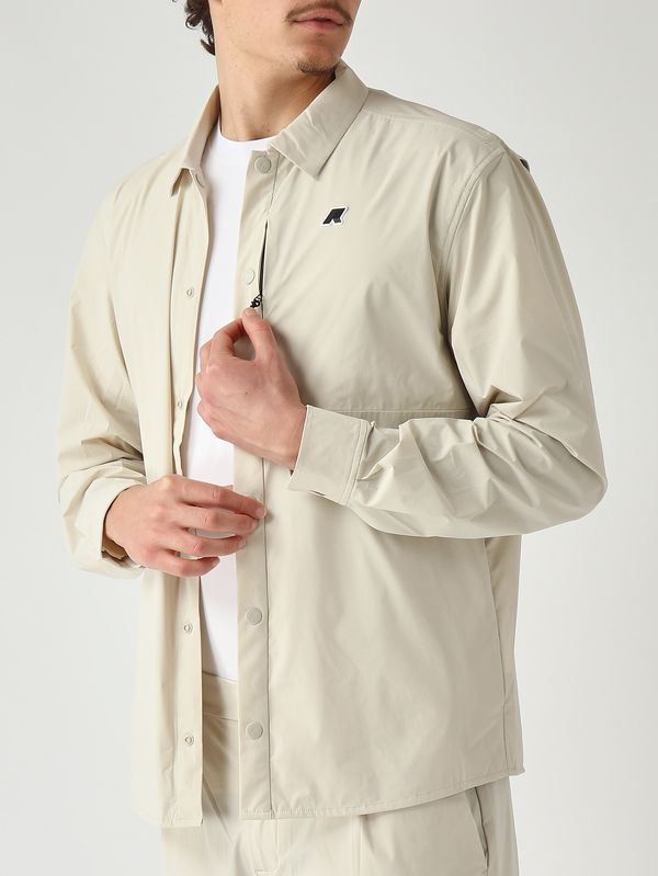 K-Way Camicia uomo Recher in tessuto tecnico stretch