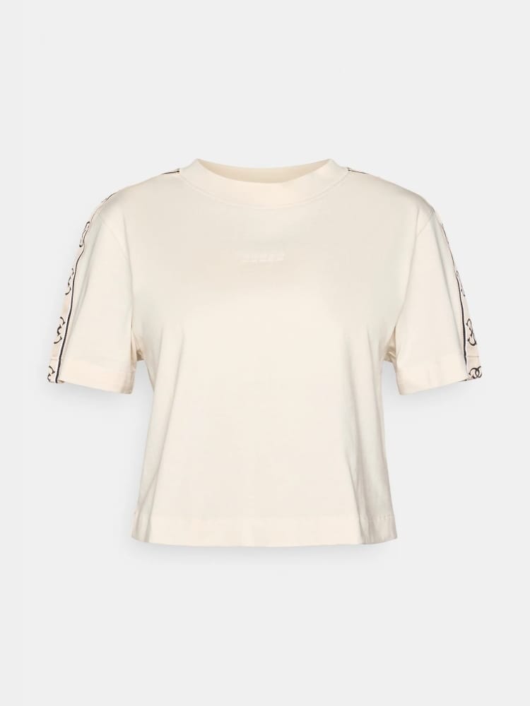 Guess tshirt crema donna con logo