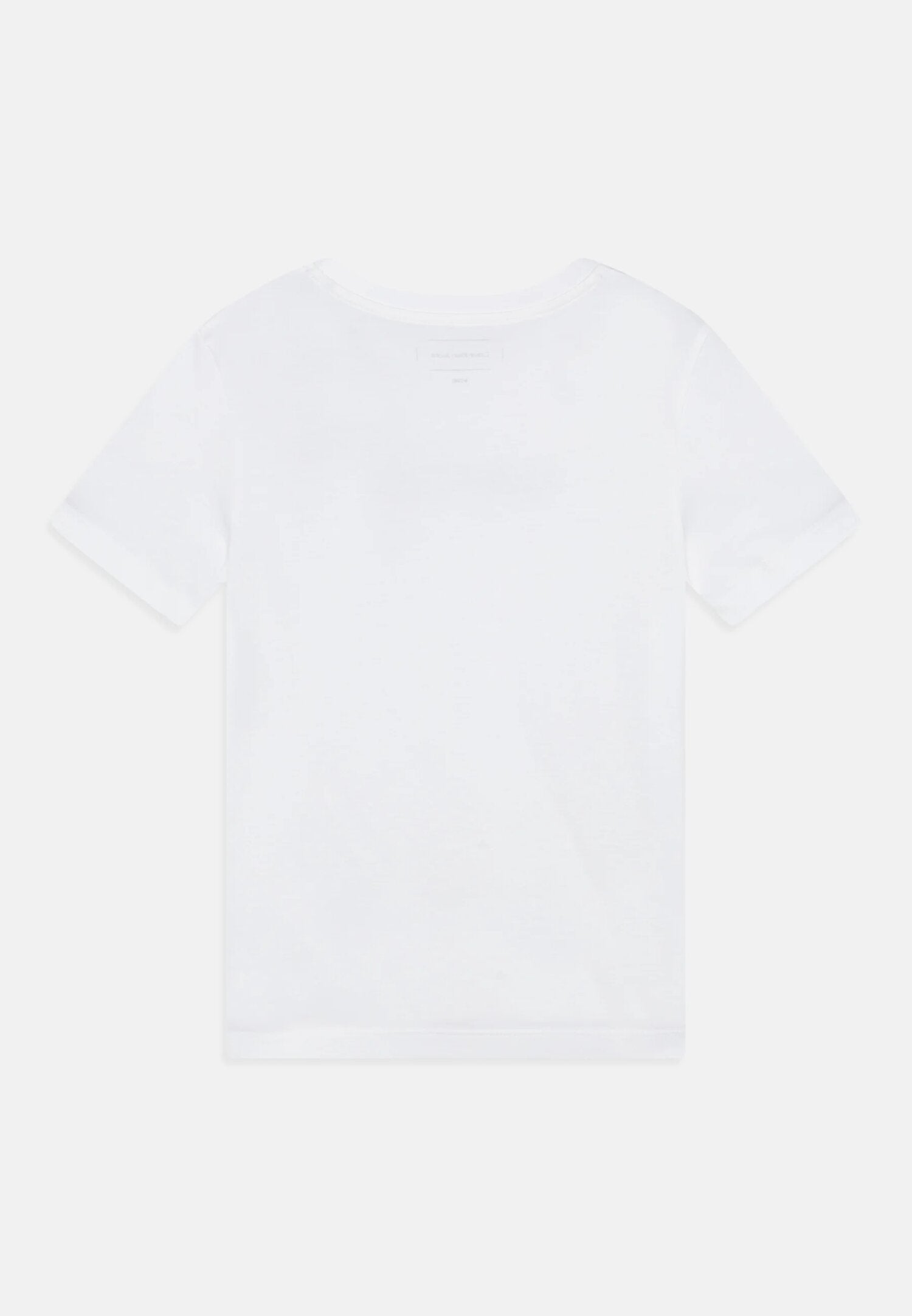 Calvin Klein Tshirt Bianca Bambino In Jersey Maniche Corte Passeggio PE26