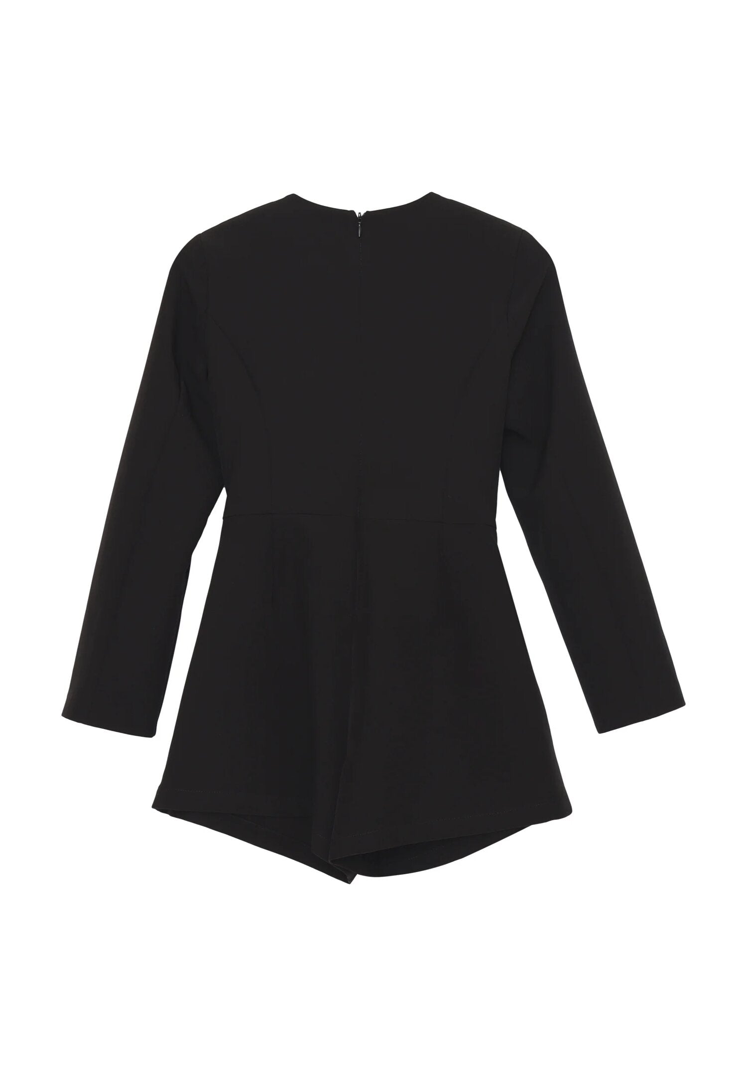 Marc Ellis Tutina Nera Bambina Incrocio In Poliestere Maniche Lunghe Elegante