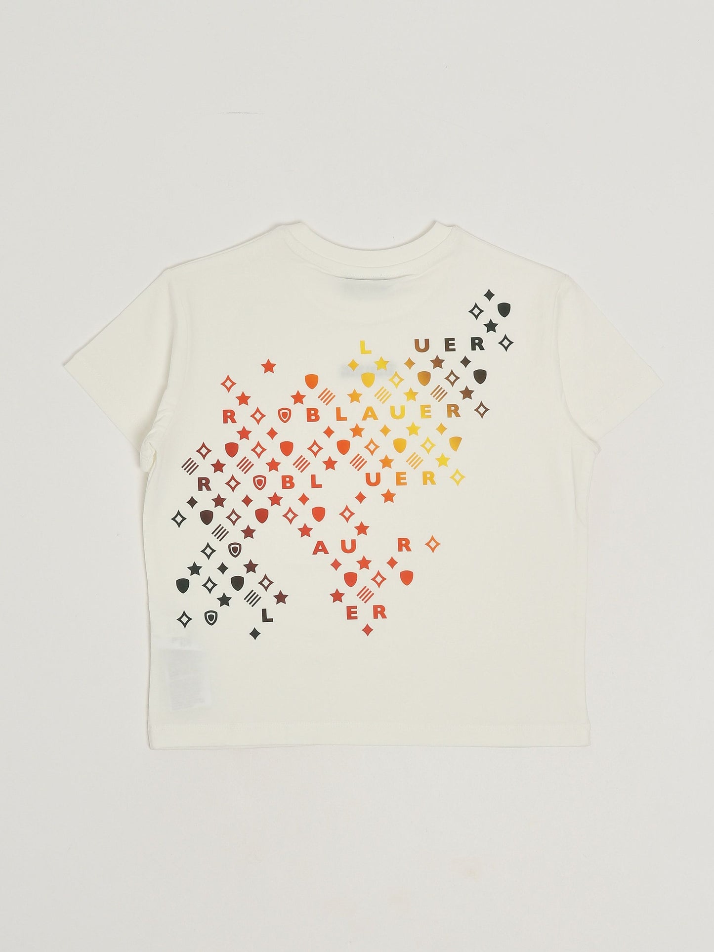 Blauer T-shirt bambino in cotone stretch