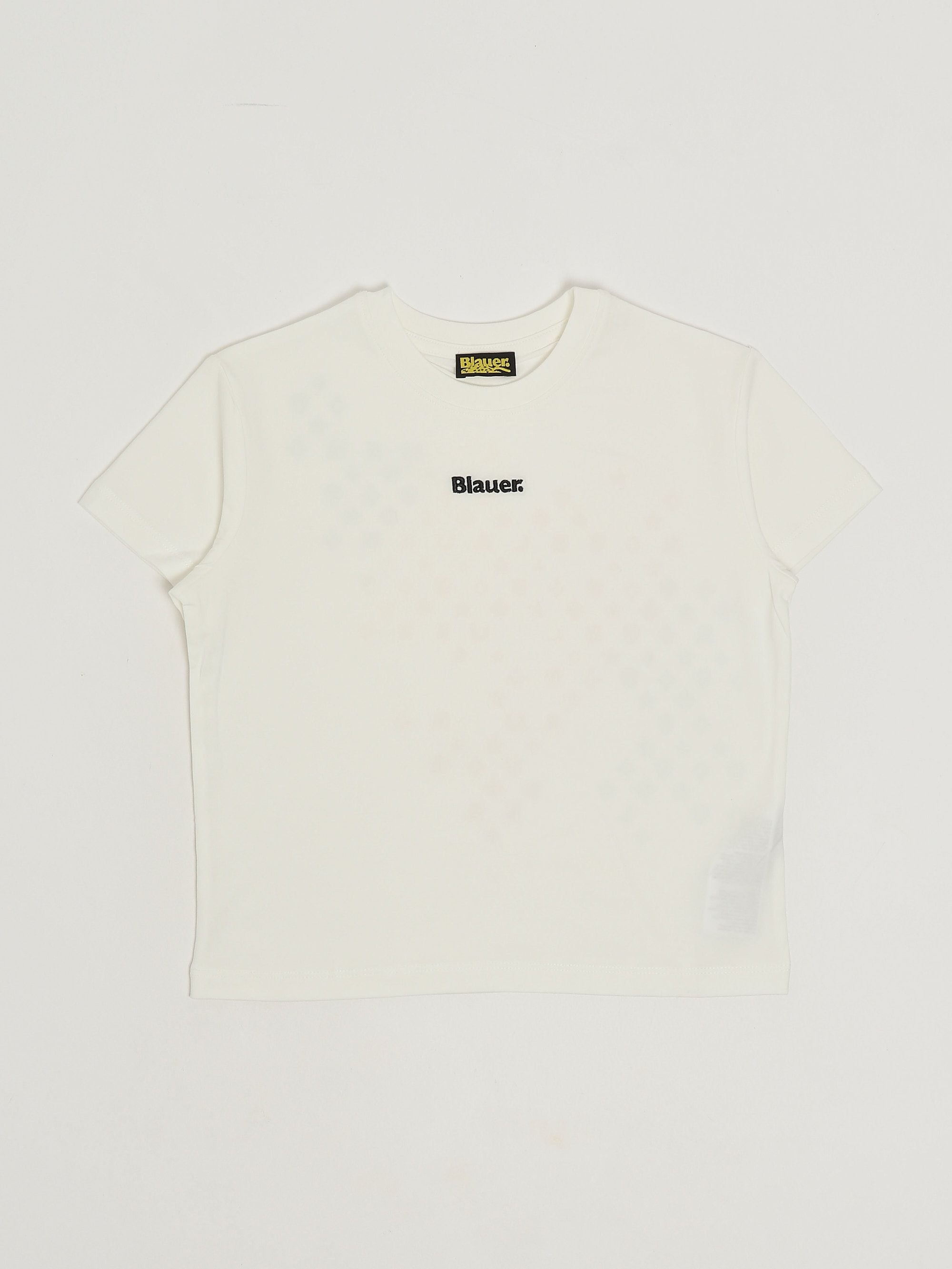 Blauer T-shirt bambino in cotone stretch
